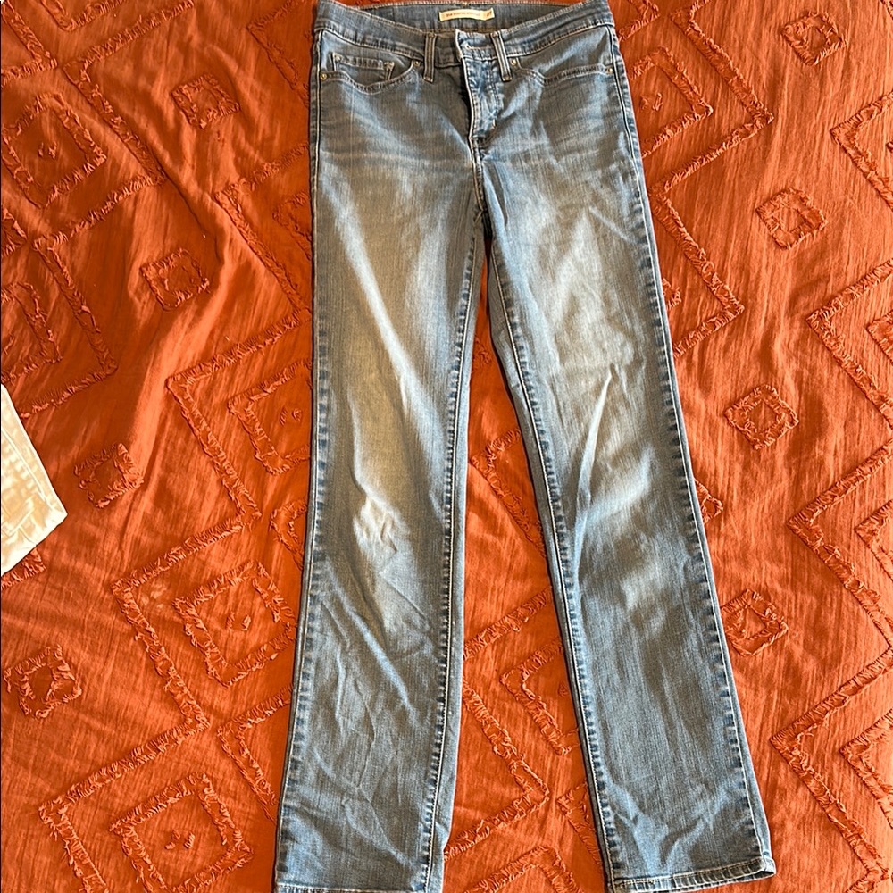 Levi shaping straight jeans